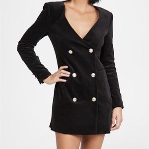 Good American Velvet Blazer Dress